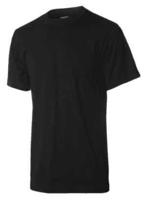 Billig sort børne t-shirt uden tryk