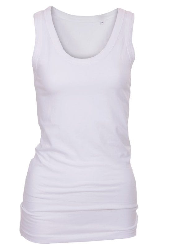 hvid tanktop dame singlet