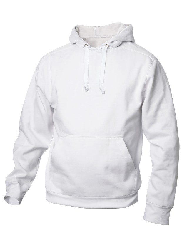 hvid hoodie - hættetrøje
