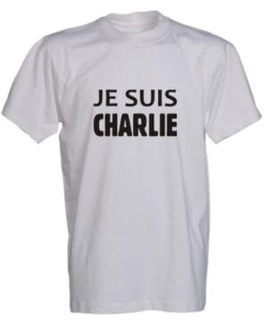 Charlie Hebdo t-shrt Je suis CHARLIE