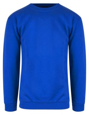 kornblå sweatshirt