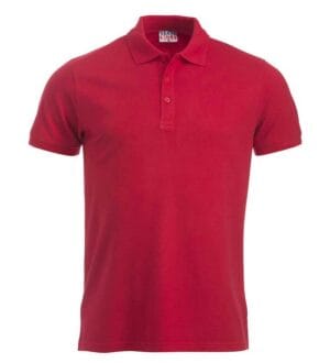 rød herre polo