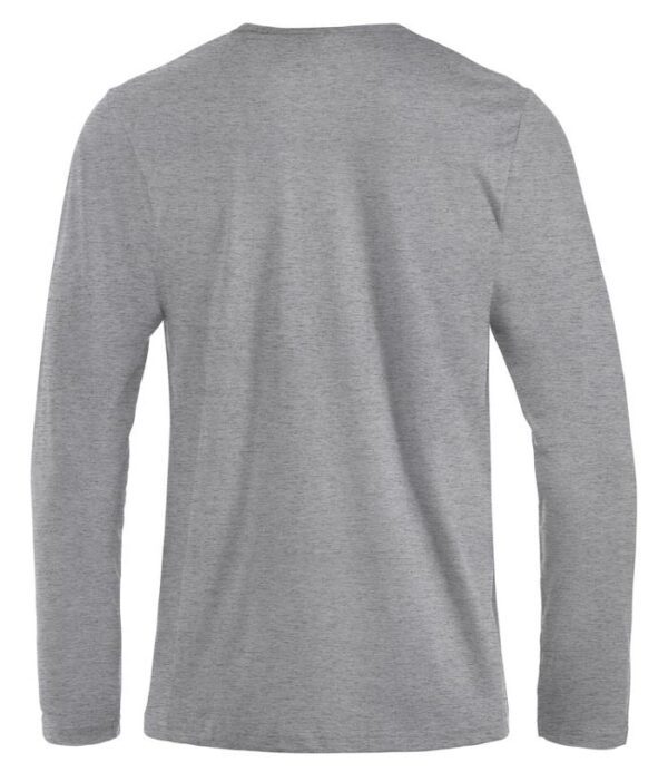 langærmet t-shirt i grå ryg