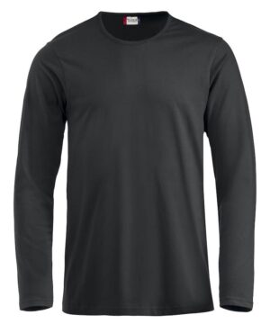 sort langærmet t-shirt