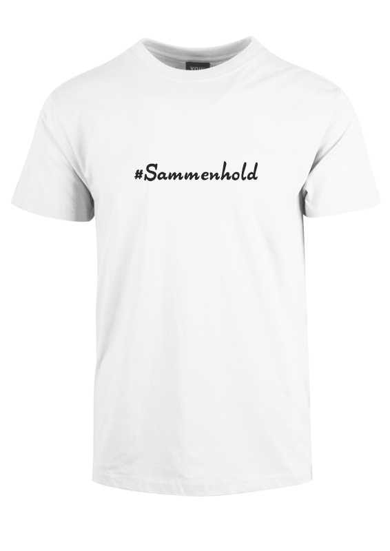 #Sammenhold - Hvid Corona t-shirt. Statement t-shirt