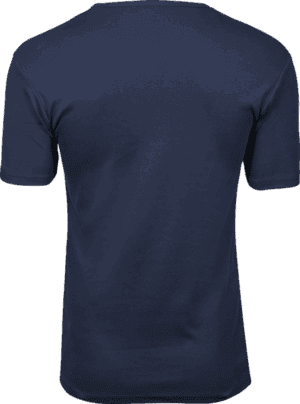 Navy Tee Jays T-Shirt Med Rund Hals – Interlock – Herre. Set fra ryggen Navy Tee Jays T-Shirt Med Rund Hals - Interlock - Herre. Set fra ryggen