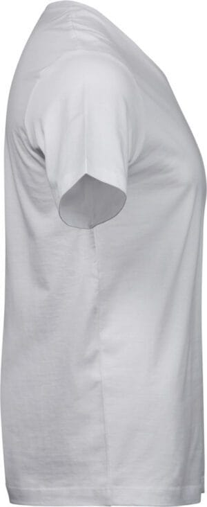Hvid V-hals t-shirt til mænd fra siden Hvid V-hals t-shirt til mænd fra siden