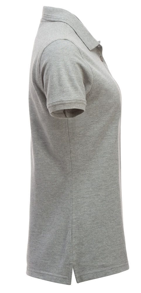 Billig dame polo shirt i gråmeleret - Clique Manhattan Ladies-10742
