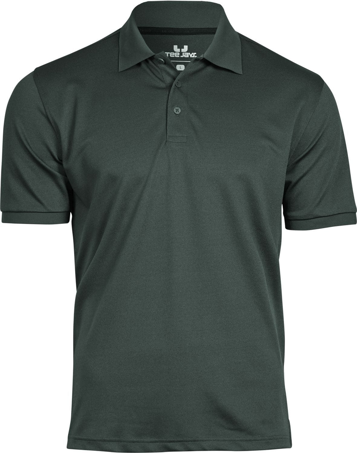 Mørkegrøn polo til herrer. Club polo