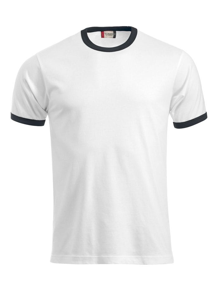 hvid t-shirt med sort kant