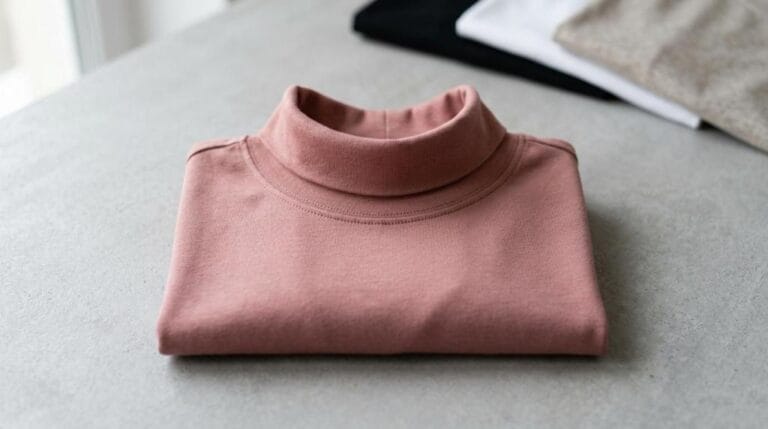 højhalset t-shirt dame