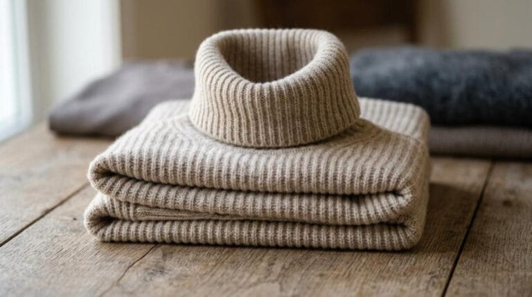 bluse med turtleneck dame